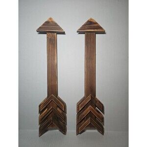 Set Of 2 Rustic Wooden Arrows Farmhouse Cottage